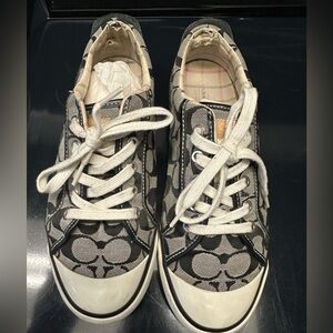 Coach Black and White Patterned Sneakers